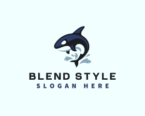 Wild Orca Whale logo design