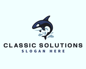 Wild Orca Whale logo design