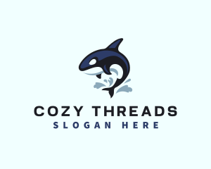 Wild Orca Whale logo design