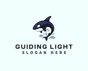 Wild Orca Whale logo design