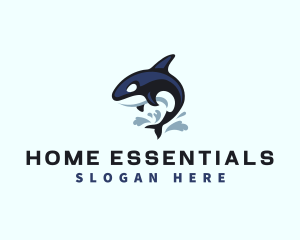 Wild Orca Whale logo design