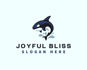 Wild Orca Whale logo design