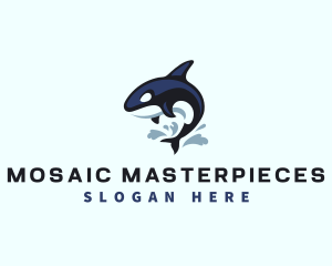 Wild Orca Whale logo design