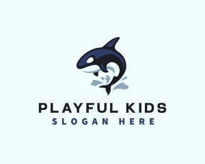 Wild Orca Whale logo design