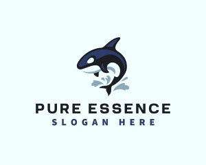 Wild Orca Whale logo design