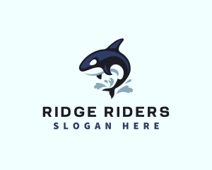 Wild Orca Whale logo design