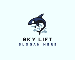 Wild Orca Whale logo design