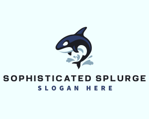 Wild Orca Whale logo design