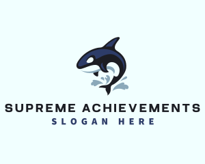 Wild Orca Whale logo design