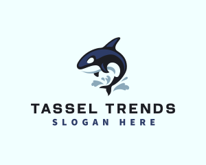 Wild Orca Whale logo design