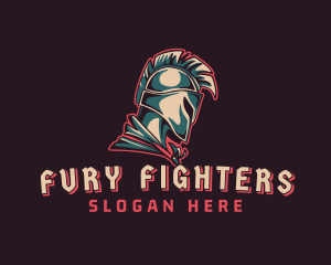 Gaming Spartan Warrior logo design