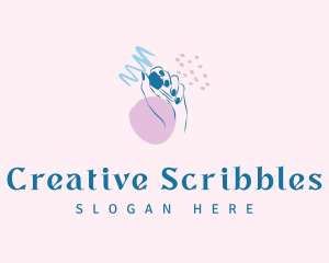 Scribble Nail Salon logo design