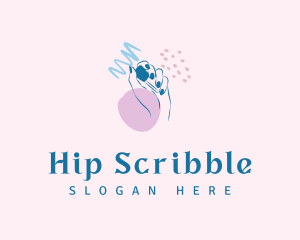 Scribble Nail Salon logo design