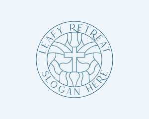 Church Cross Religion logo design