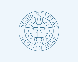 Church Cross Religion logo design