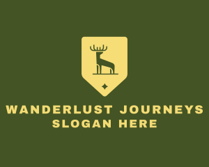 Deer Shield Badge logo