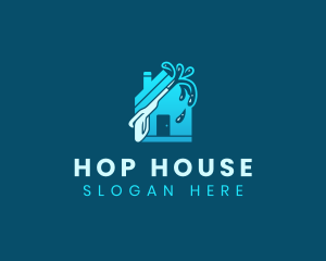 House Pressure Washer logo design