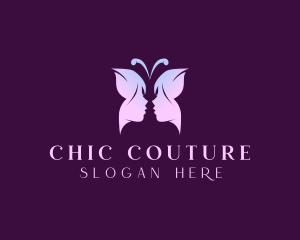 Butterfly Woman Spa logo design