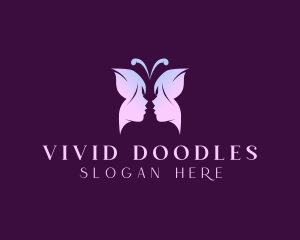 Butterfly Woman Spa logo design