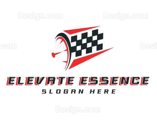 Speedometer Fast Race Logo