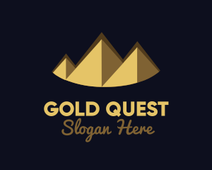 Gold Pyramid Peak logo design