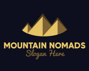 Gold Pyramid Peak logo design