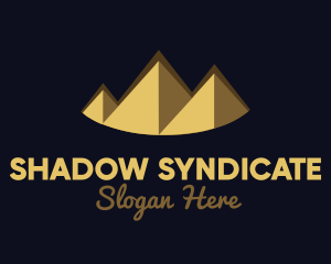 Gold Pyramid Peak logo design