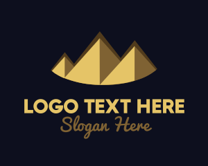 Shade - Gold Pyramid Peak logo design