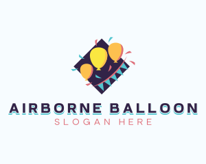 Festival Balloon Party logo design