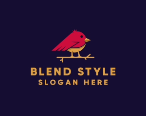 Little Finch Bird logo design