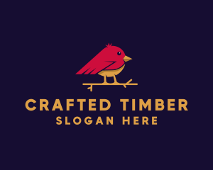 Little Finch Bird logo design