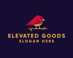 Little Finch Bird logo design