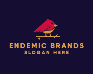 Little Finch Bird logo design