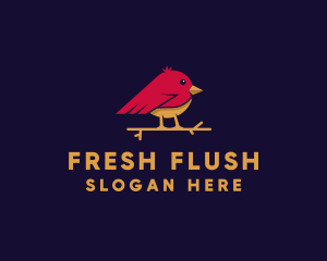 Little Finch Bird logo design