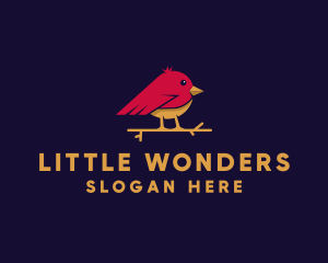 Little Finch Bird logo design