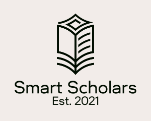 Minimalist Library Book logo