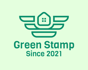 Green Winged Housing logo design