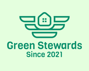 Green Winged Housing logo design