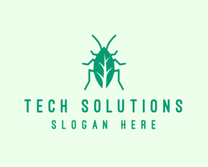 Green Leaf Cockroach Logo