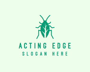 Green Leaf Cockroach logo design