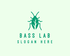 Green Leaf Cockroach logo design