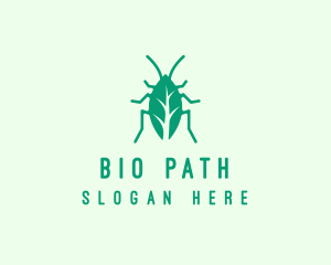 Green Leaf Cockroach logo design