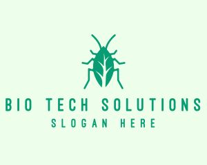 Green Leaf Cockroach logo design