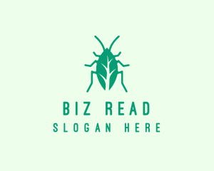 Green Leaf Cockroach logo design