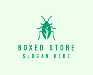 Green Leaf Cockroach logo design