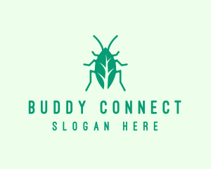 Green Leaf Cockroach logo design