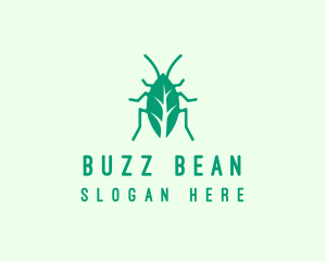 Green Leaf Cockroach logo design