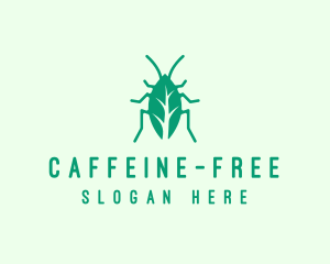 Green Leaf Cockroach logo design