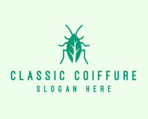 Green Leaf Cockroach logo design