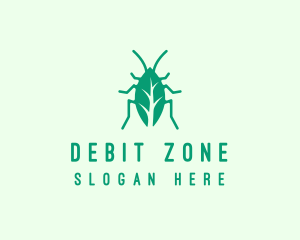 Green Leaf Cockroach logo design